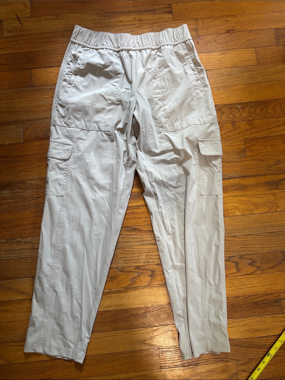 Elliott Lauren Light Gray cropped lightweight  Cargo Pants